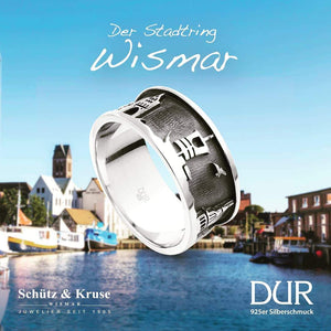 Wismar Schmuck Ring "Wismar" dkl. rhodiniert
