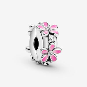 Rosafarbenes Gänseblümchen Clip-Charm